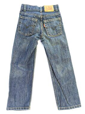 Levi's 505 Jeans - Junior 7 Slim (6-7 YRS) - Regular Fit Blue Unisex Youth Kids